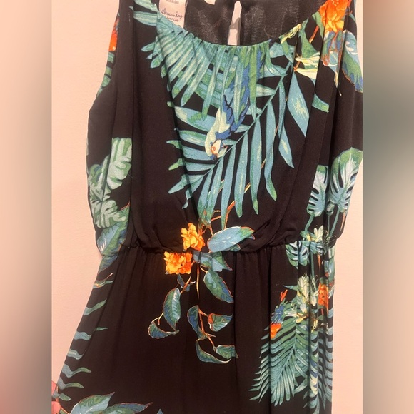 AMERICAN RAG Key West Tropical Paradise Parrot Jimmy Buffet Dress Sz S - Picture 2 of 5